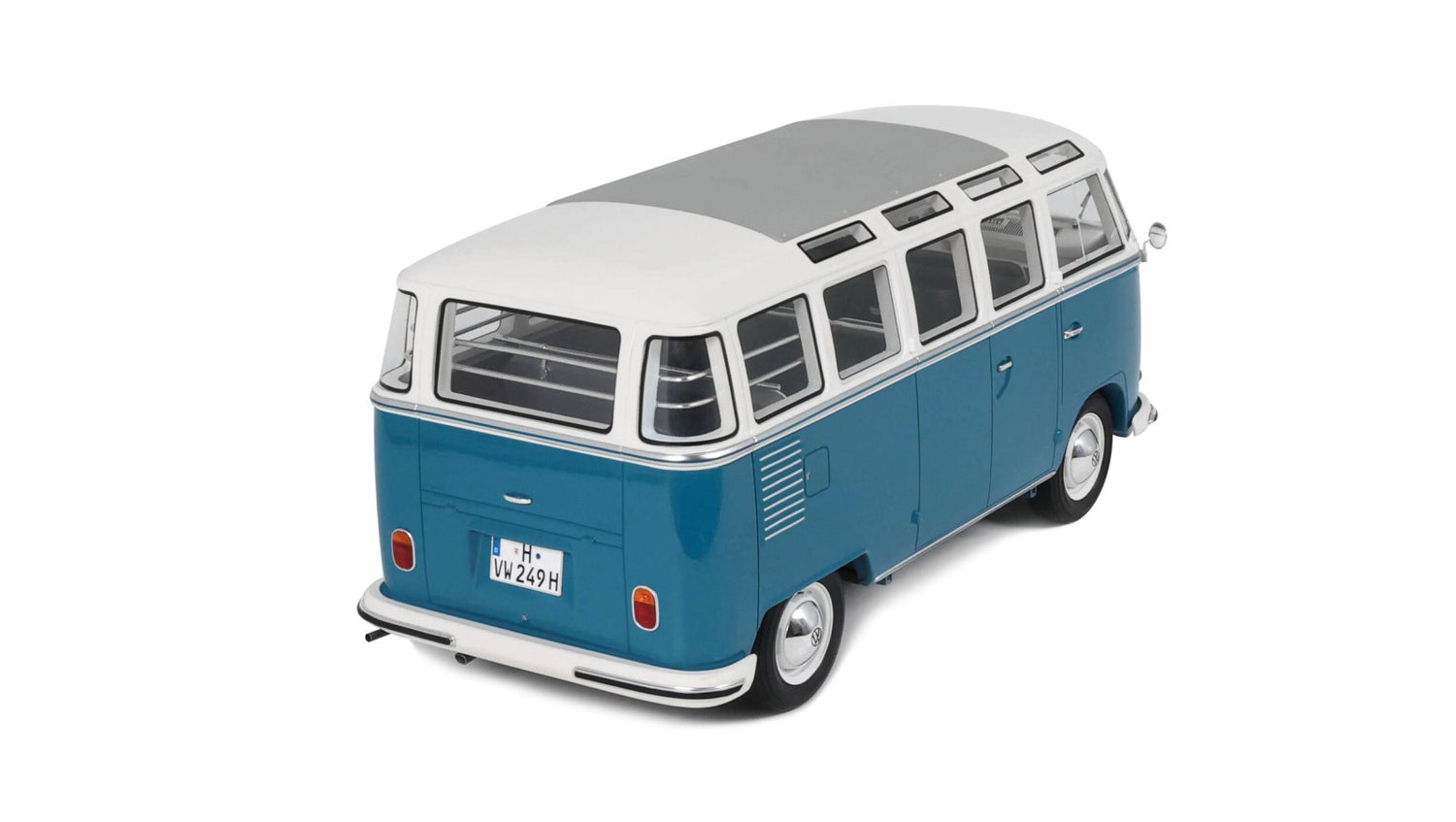 OTTOmobile 1:12 Volkswagen Combi Type 2 (T1) Samba Bus RegattaBlau L 50 F 1962 (G102)