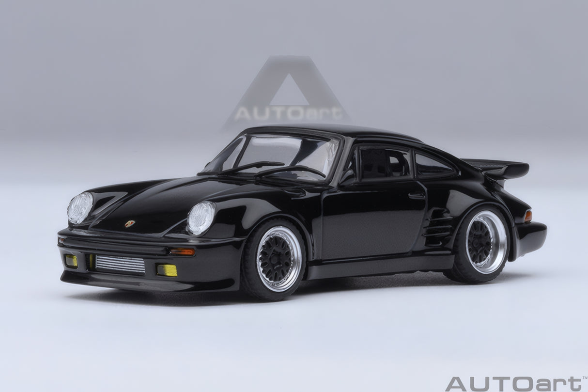 AUTOart 1:64 PORSCHE 911(930) TURBO WANGAN MIDNIGHT BLACKBIRD COMIC #1 VERSION (20636)