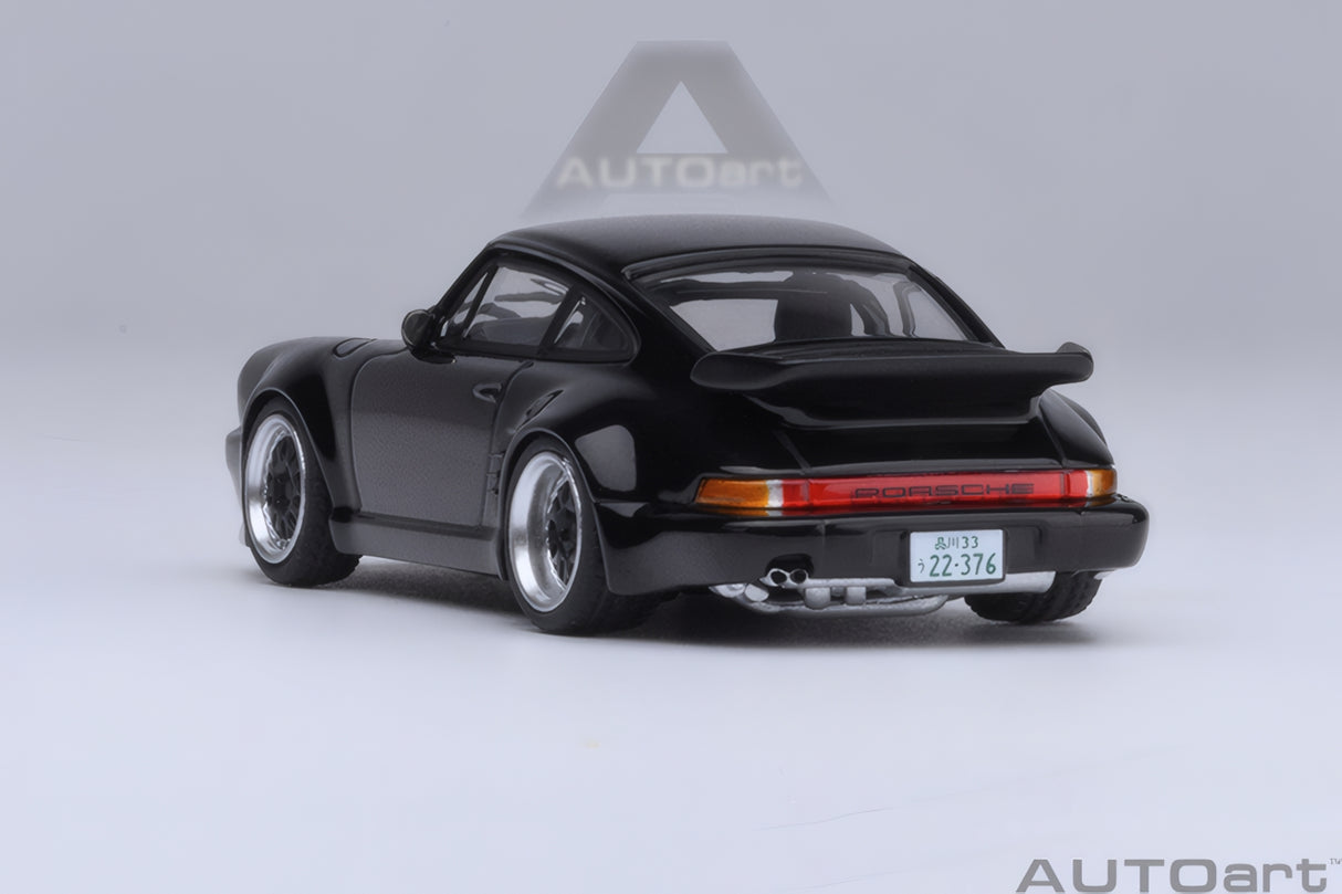 AUTOart 1:64 PORSCHE 911(930) TURBO WANGAN MIDNIGHT BLACKBIRD COMIC #1 VERSION (20636)