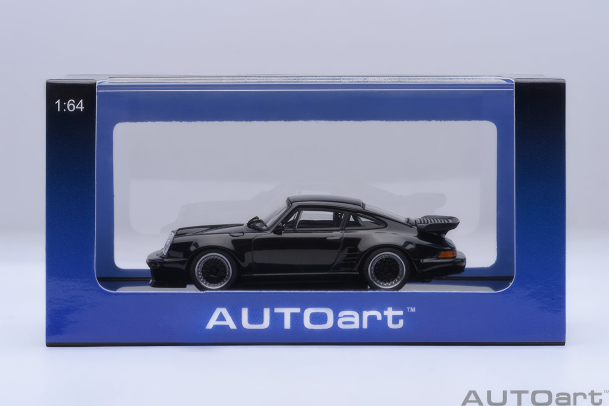 AUTOart 1:64 PORSCHE 911(930) TURBO WANGAN MIDNIGHT BLACKBIRD COMIC #1 VERSION (20636)