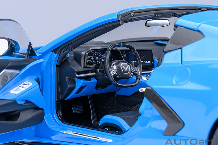 AUTOart 1:18 Chevrolet Corvette C8 Stingray Z51, Rapid Blue (71281)