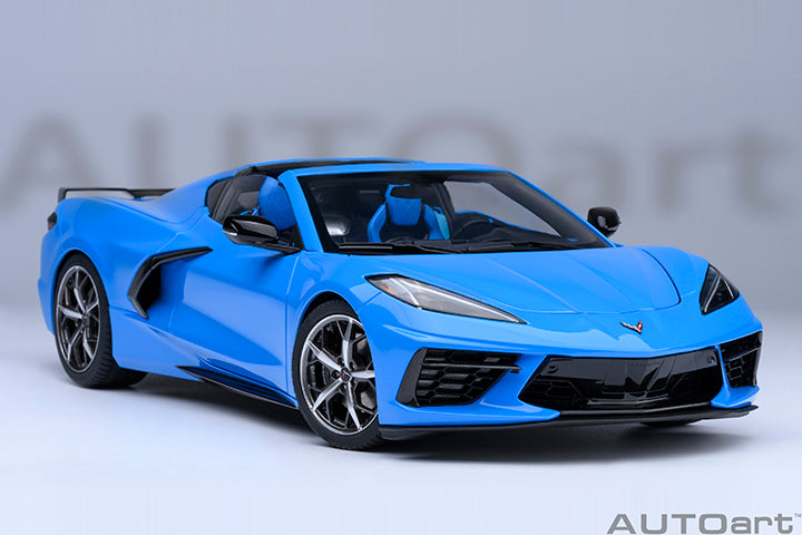 AUTOart 1:18 Chevrolet Corvette C8 Stingray Z51, Rapid Blue (71281)