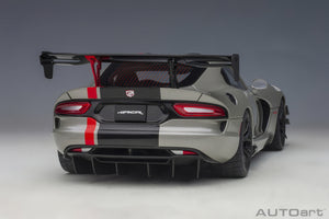 AUTOart 1:18 Dodge Viper GTS-R Commemorative Edition ACR 2017, Bullet Silver Metallic w/Black Stripes (71733)