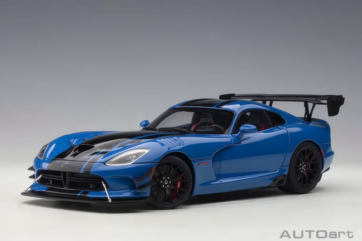 AUTOart 1:18 Dodge Viper GTS-R Commemorative Edition ACR 2017,Competition Blue w/Black Stripes (71734)