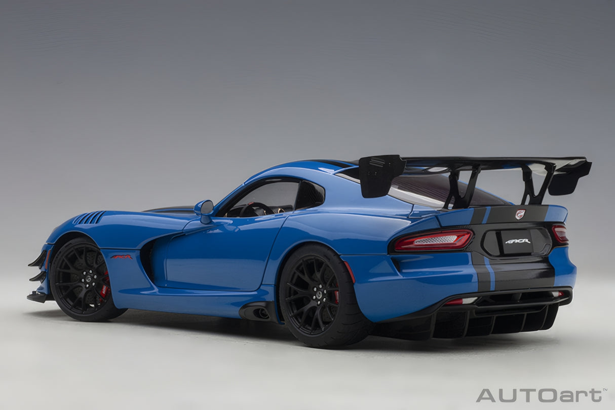 AUTOart 1:18 Dodge Viper GTS-R Commemorative Edition ACR 2017,Competition Blue w/Black Stripes (71734)