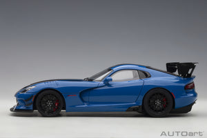 AUTOart 1:18 Dodge Viper GTS-R Commemorative Edition ACR 2017,Competition Blue w/Black Stripes (71734)