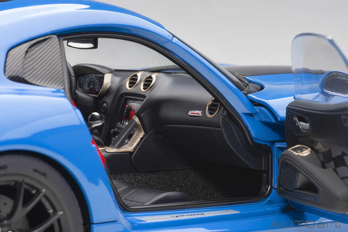 AUTOart 1:18 Dodge Viper GTS-R Commemorative Edition ACR 2017,Competition Blue w/Black Stripes (71734)