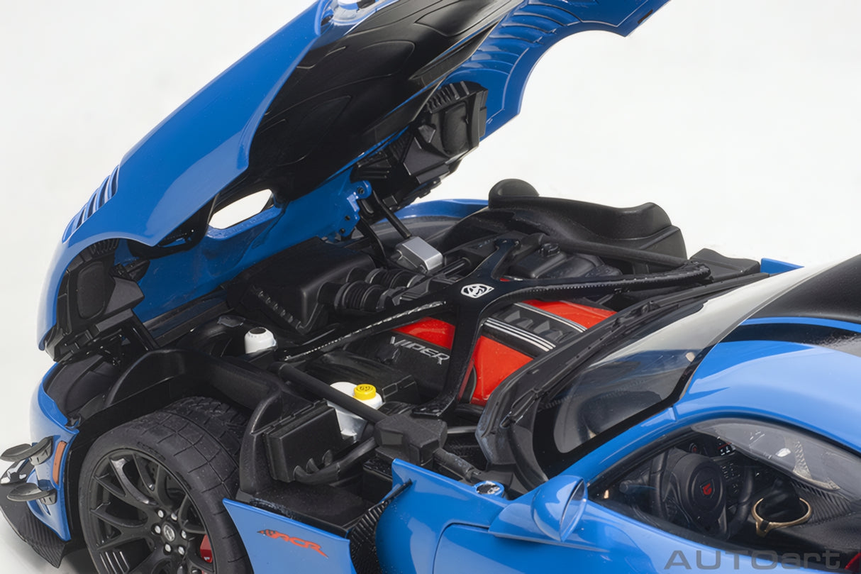 AUTOart 1:18 Dodge Viper GTS-R Commemorative Edition ACR 2017,Competition Blue w/Black Stripes (71734)