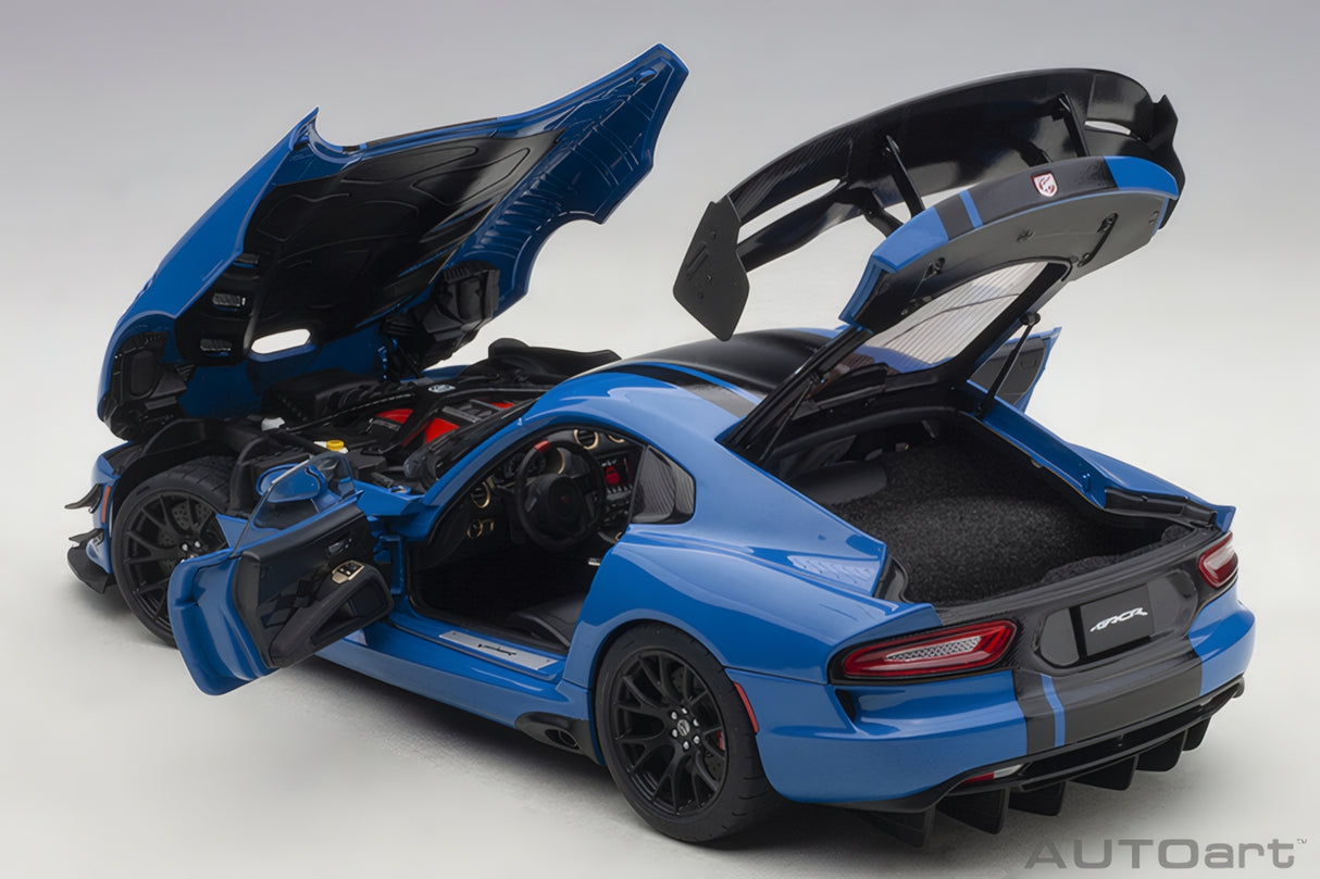 AUTOart 1:18 Dodge Viper GTS-R Commemorative Edition ACR 2017,Competition Blue w/Black Stripes (71734)
