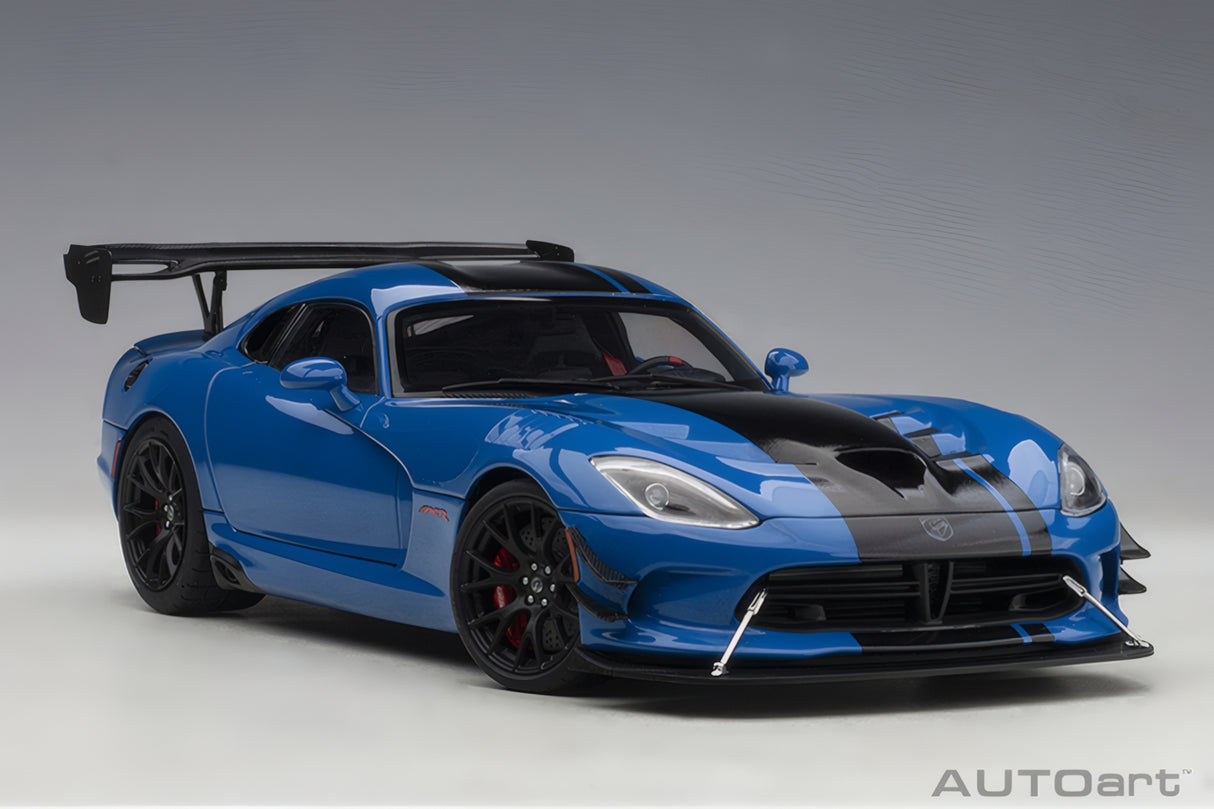 AUTOart 1:18 Dodge Viper GTS-R Commemorative Edition ACR 2017,Competition Blue w/Black Stripes (71734)