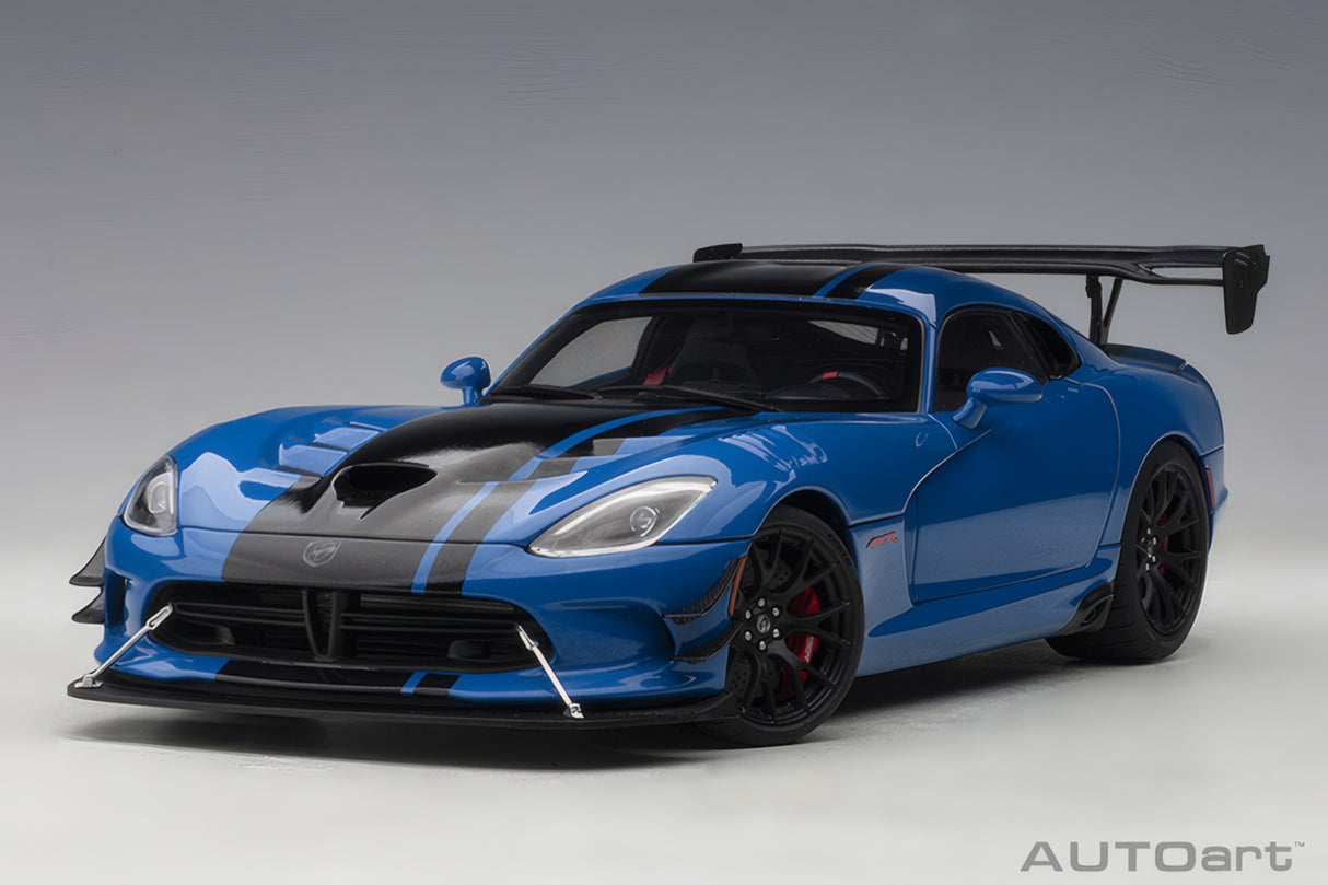 AUTOart 1:18 Dodge Viper GTS-R Commemorative Edition ACR 2017,Competition Blue w/Black Stripes (71734)