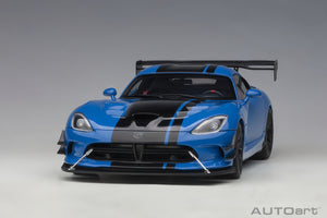 AUTOart 1:18 Dodge Viper GTS-R Commemorative Edition ACR 2017,Competition Blue w/Black Stripes (71734)