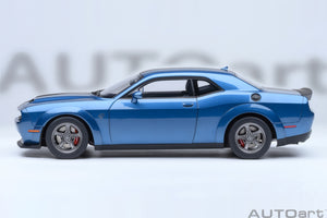 AUTOart 1:18 Dodge Challenger SRT Super Stock 2023, Frostbite/Blue (71767)