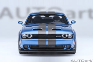 AUTOart 1:18 Dodge Challenger SRT Super Stock 2023, Frostbite/Blue (71767)