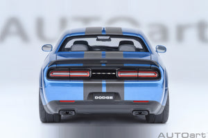 AUTOart 1:18 Dodge Challenger SRT Super Stock 2023, Frostbite/Blue (71767)