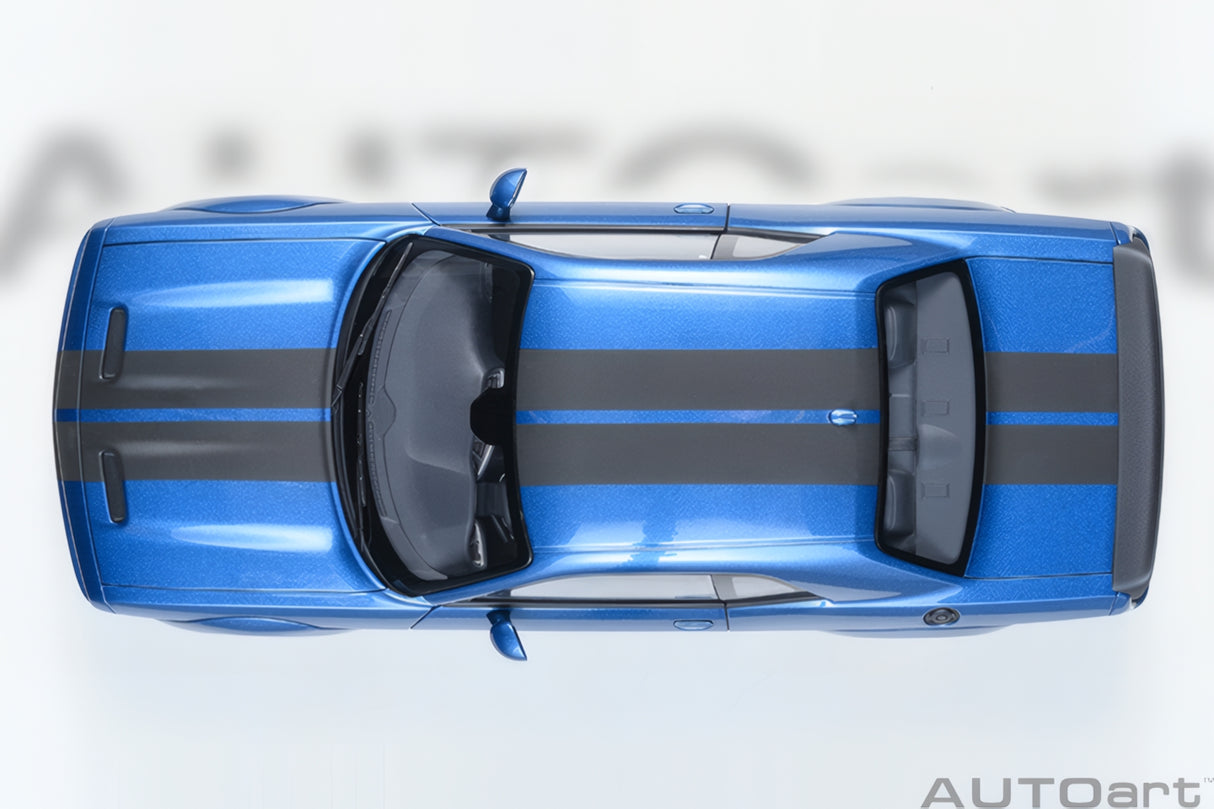 AUTOart 1:18 Dodge Challenger SRT Super Stock 2023, Frostbite/Blue (71767)