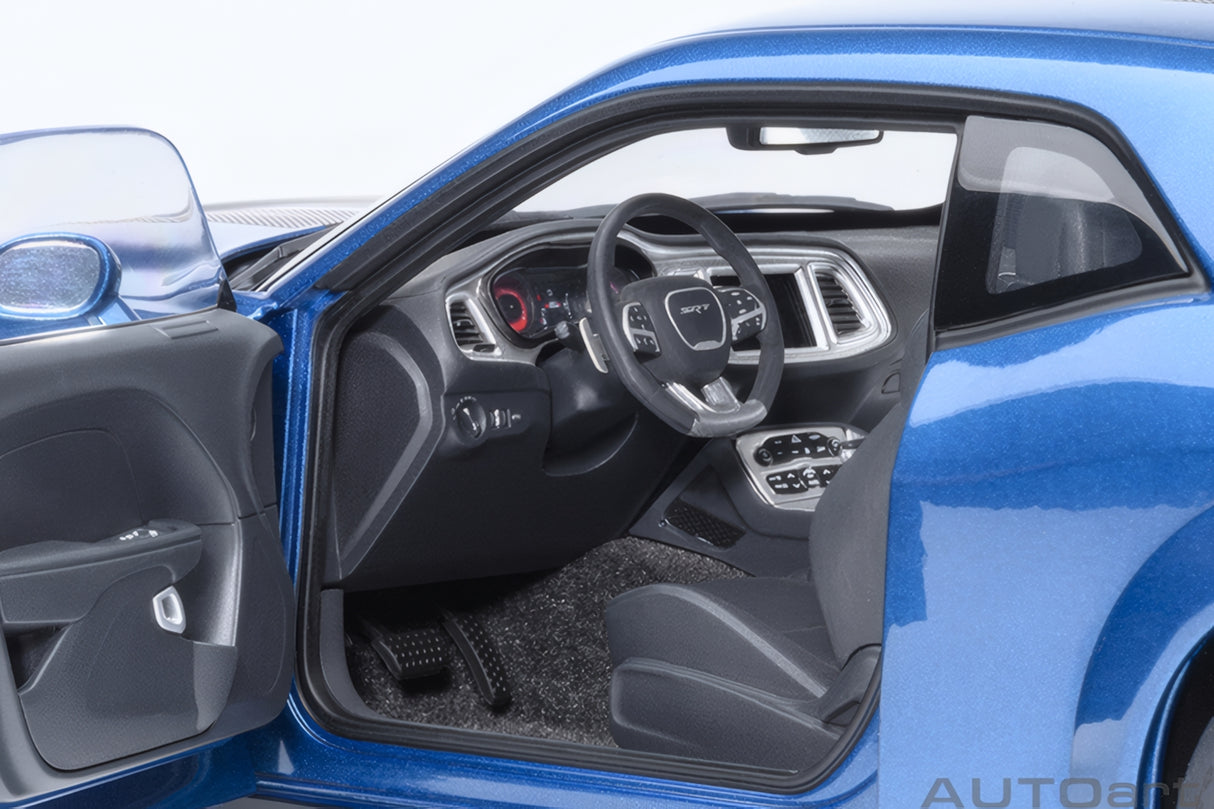 AUTOart 1:18 Dodge Challenger SRT Super Stock 2023, Frostbite/Blue (71767)