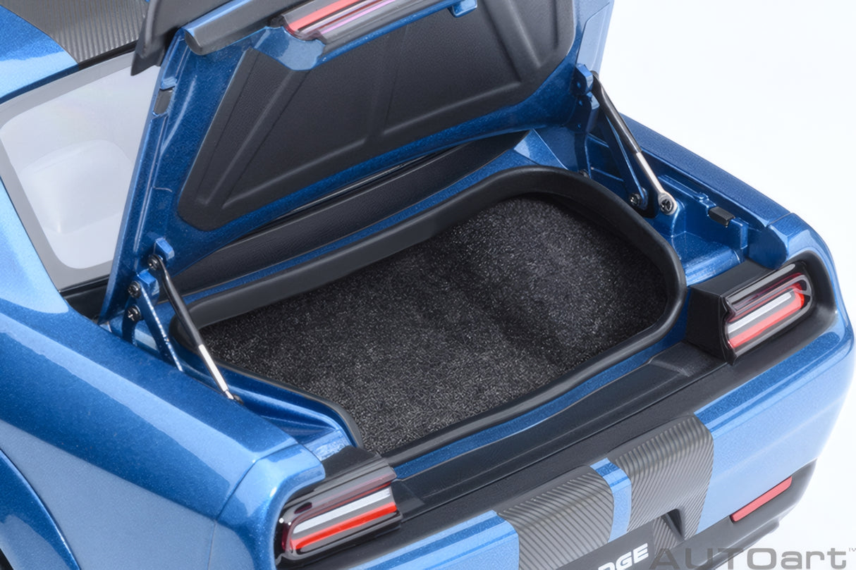 AUTOart 1:18 Dodge Challenger SRT Super Stock 2023, Frostbite/Blue (71767)