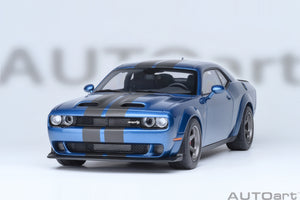 AUTOart 1:18 Dodge Challenger SRT Super Stock 2023, Frostbite/Blue (71767)
