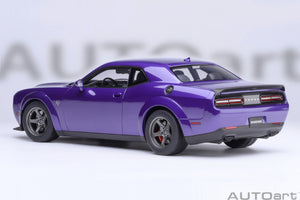 AUTOart 1:18 Dodge Challenger SRT Super Stock 2023, Plum Crazy/Purple (71768)