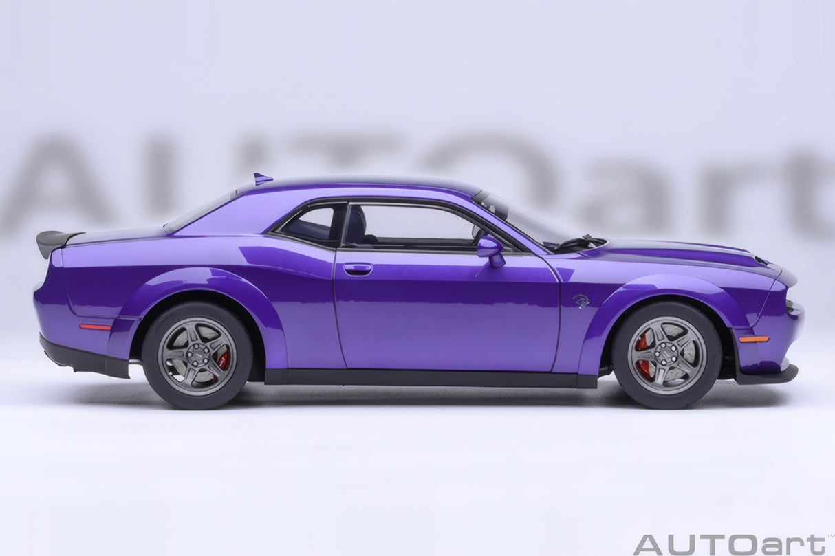 AUTOart 1:18 Dodge Challenger SRT Super Stock 2023, Plum Crazy/Purple (71768)