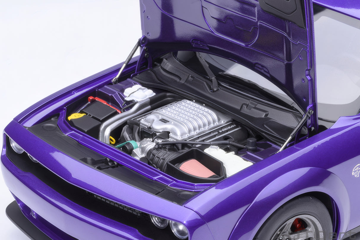 AUTOart 1:18 Dodge Challenger SRT Super Stock 2023, Plum Crazy/Purple (71768)