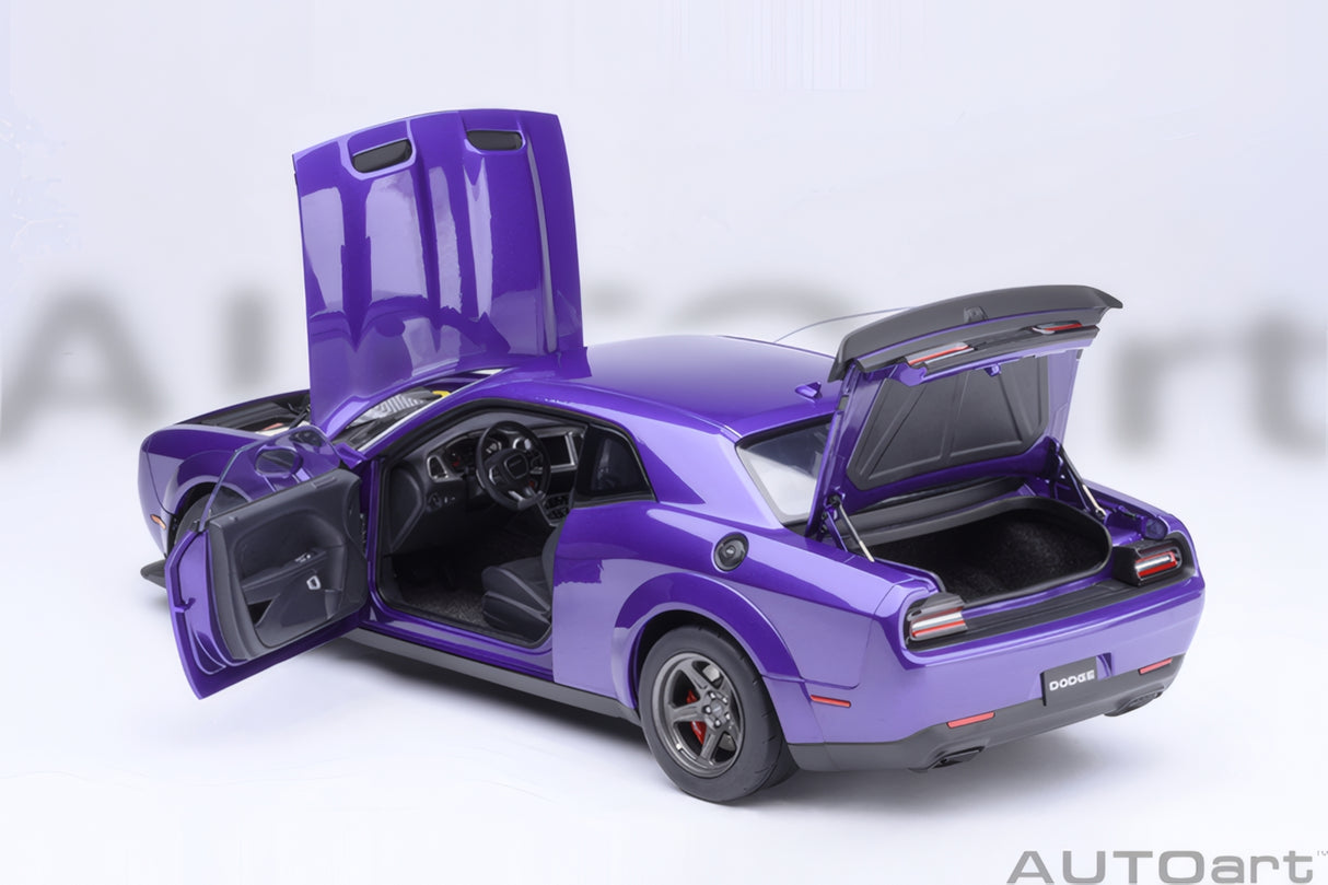 AUTOart 1:18 Dodge Challenger SRT Super Stock 2023, Plum Crazy/Purple (71768)