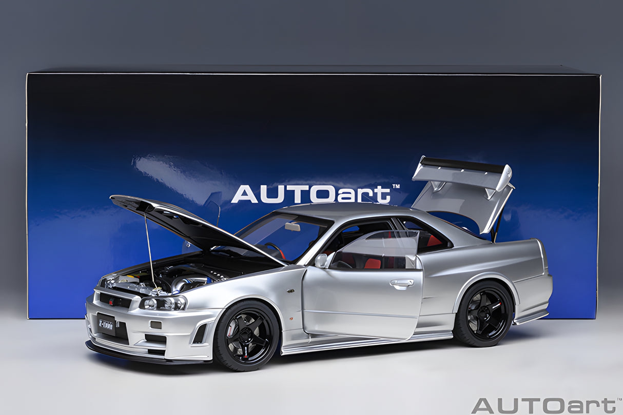 AUTOart 1:18 Nissan Skyline GT-R (R34) Z-Tune, Z-Tune Silver (77461)