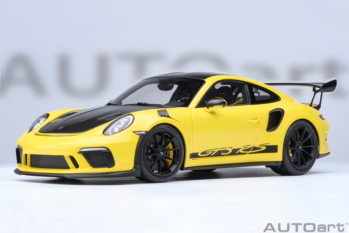 AUTOart 1:18 Porsche 911 (991.2) GT3 RS, Weissach Package, Racing Yellow (78178)