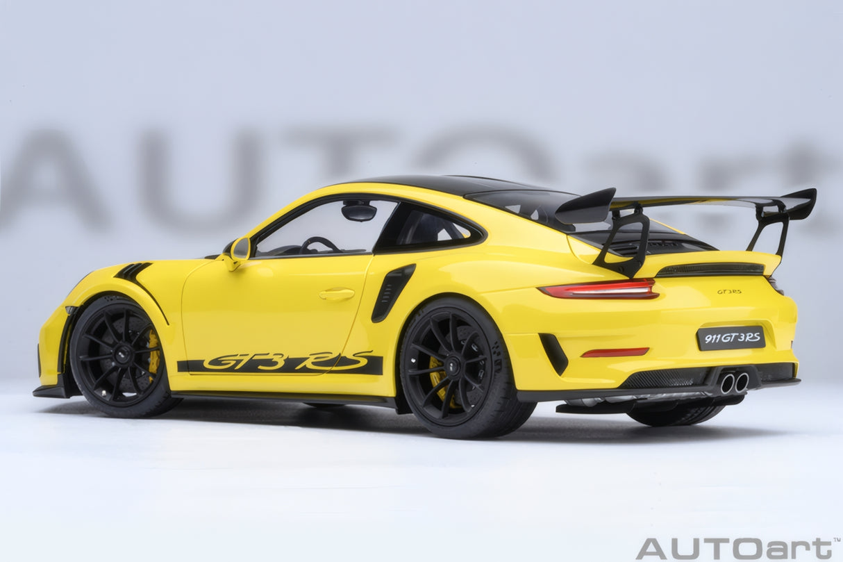 AUTOart 1:18 Porsche 911 (991.2) GT3 RS, Weissach Package, Racing Yellow (78178)