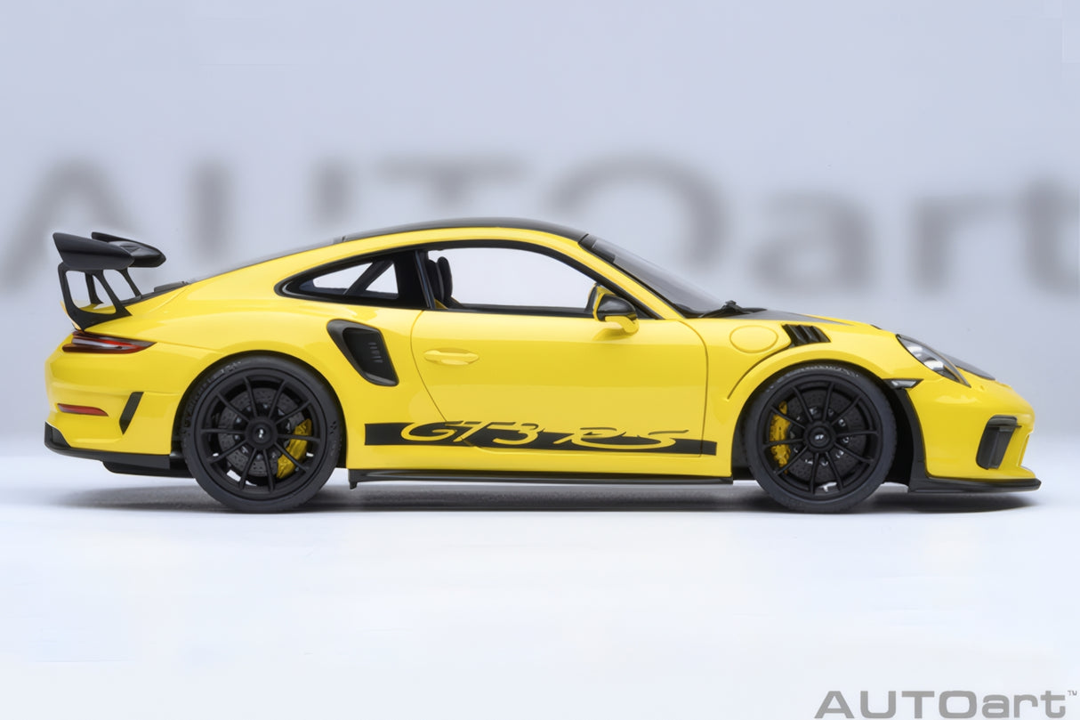 AUTOart 1:18 Porsche 911 (991.2) GT3 RS, Weissach Package, Racing Yellow (78178)