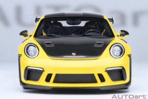 AUTOart 1:18 Porsche 911 (991.2) GT3 RS, Weissach Package, Racing Yellow (78178)