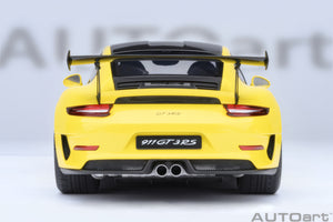 AUTOart 1:18 Porsche 911 (991.2) GT3 RS, Weissach Package, Racing Yellow (78178)