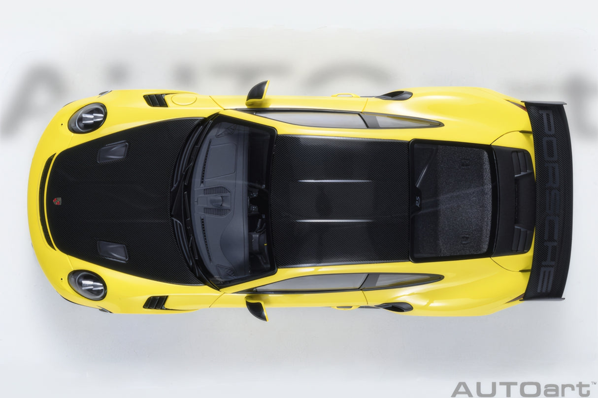AUTOart 1:18 Porsche 911 (991.2) GT3 RS, Weissach Package, Racing Yellow (78178)