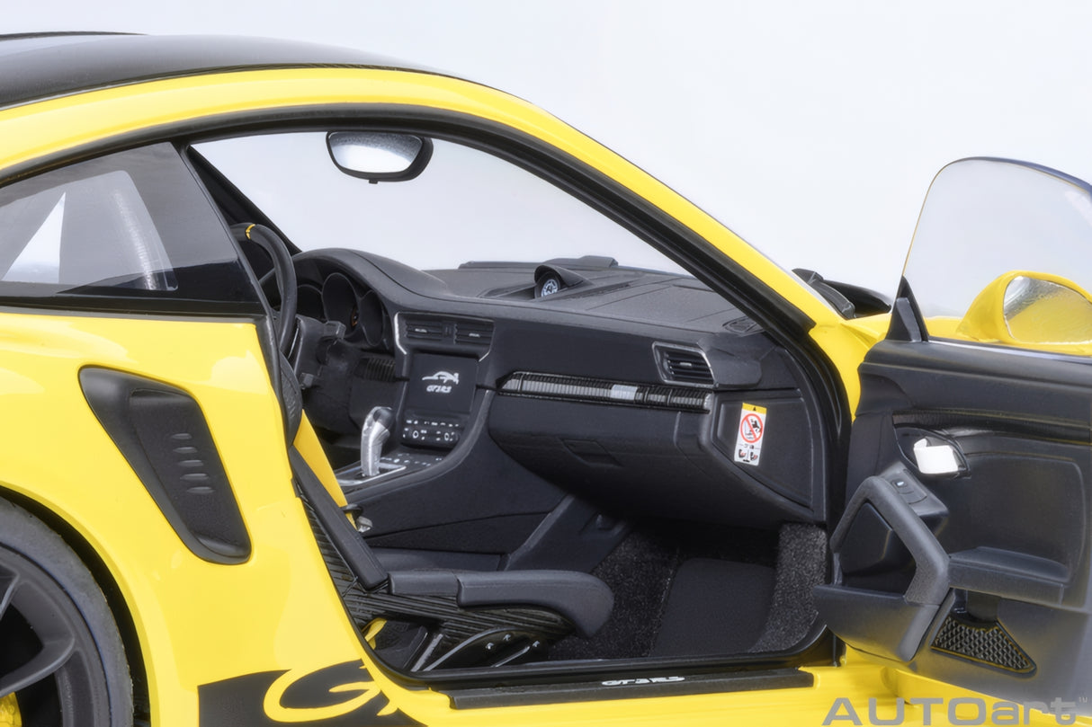 AUTOart 1:18 Porsche 911 (991.2) GT3 RS, Weissach Package, Racing Yellow (78178)