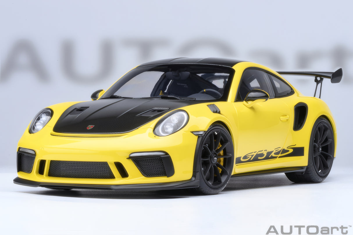 AUTOart 1:18 Porsche 911 (991.2) GT3 RS, Weissach Package, Racing Yellow (78178)