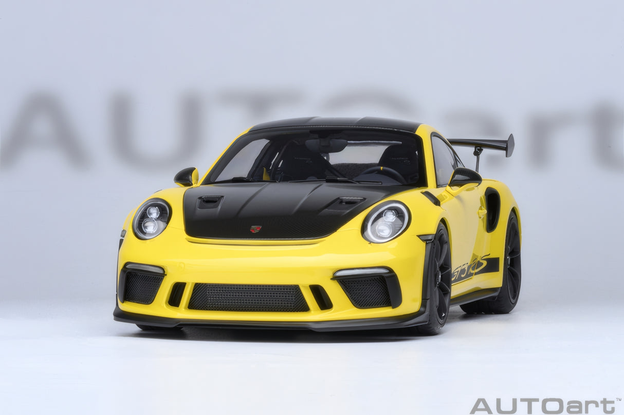 AUTOart 1:18 Porsche 911 (991.2) GT3 RS, Weissach Package, Racing Yellow (78178)