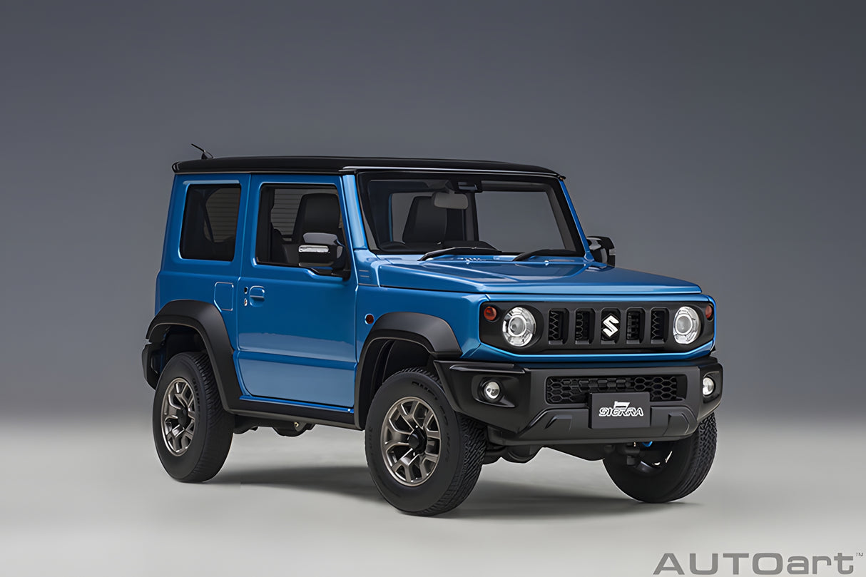 AUTOart 1:18 Suzuki Jimny (JB74), Brisk Blue Metallic/Black Roof (78507)