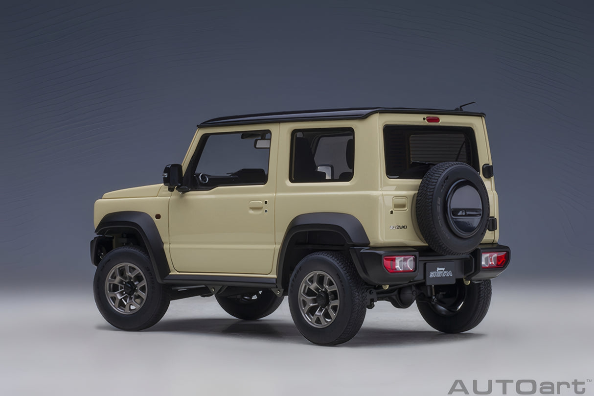 AUTOart 1:18 Suzuki Jimny (JB74), Chiffon Ivory Metallic/Black Roof (78510)