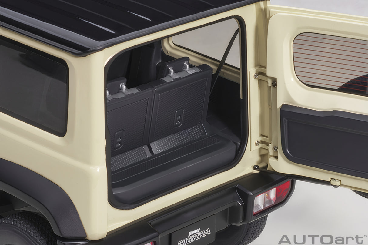 AUTOart 1:18 Suzuki Jimny (JB74), Chiffon Ivory Metallic/Black Roof (78510)