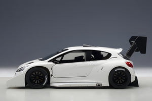 AUTOart 1:18 Peugeot 206 T16 Pikes Peak Race Car 2013, Plain Color Version, White (81355)