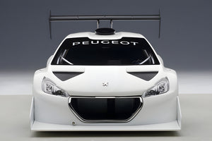 AUTOart 1:18 Peugeot 206 T16 Pikes Peak Race Car 2013, Plain Color Version, White (81355)