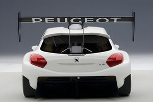 AUTOart 1:18 Peugeot 206 T16 Pikes Peak Race Car 2013, Plain Color Version, White (81355)