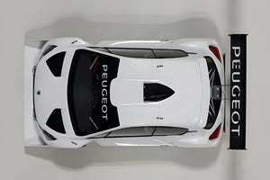 AUTOart 1:18 Peugeot 206 T16 Pikes Peak Race Car 2013, Plain Color Version, White (81355)