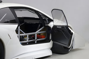 AUTOart 1:18 Peugeot 206 T16 Pikes Peak Race Car 2013, Plain Color Version, White (81355)