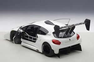 AUTOart 1:18 Peugeot 206 T16 Pikes Peak Race Car 2013, Plain Color Version, White (81355)