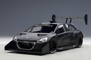 AUTOart 1:18 Peugeot 206 T16 Pikes Peak Race Car 2013, Plain Color Version, Black (81356)