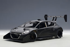 AUTOart 1:18 Peugeot 206 T16 Pikes Peak Race Car 2013, Plain Color Version, Black (81356)