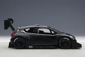 AUTOart 1:18 Peugeot 206 T16 Pikes Peak Race Car 2013, Plain Color Version, Black (81356)