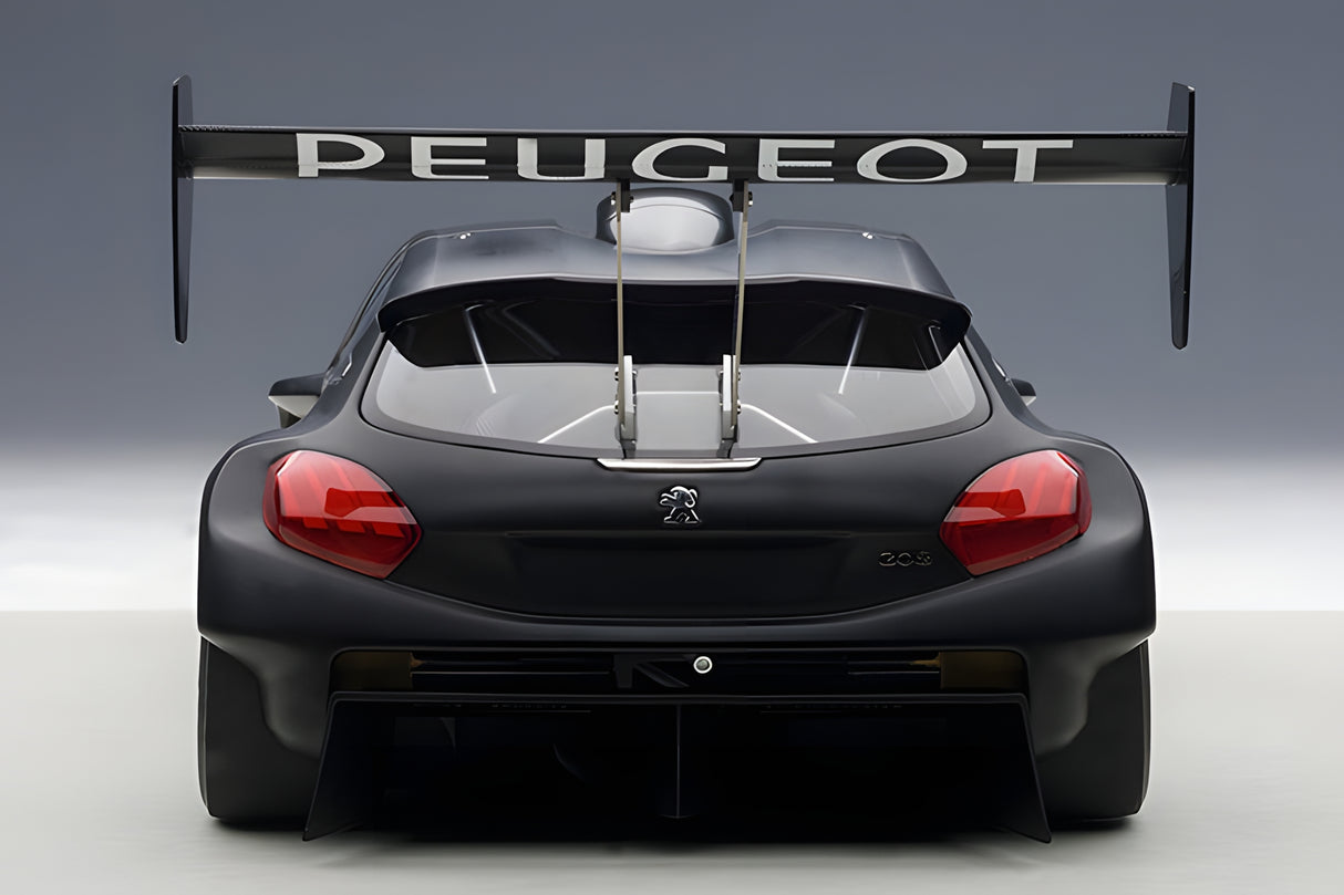 AUTOart 1:18 Peugeot 206 T16 Pikes Peak Race Car 2013, Plain Color Version, Black (81356)
